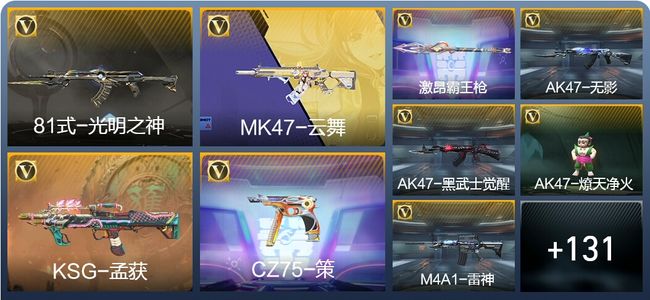 穿越火线：枪战王者V3 2王者武器 164英雄武器 5英雄角色 207万化 枪皇S