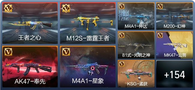 穿越火线：枪战王者V6 15王者 185英雄武器 3英雄角色 308万化 枪王