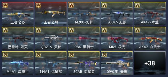 穿越火线：枪战王者2王者 59英雄武器 65万化 精英
