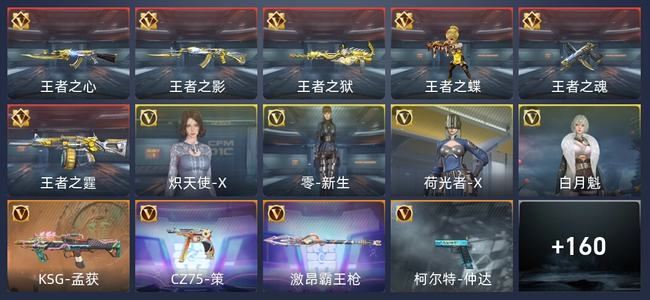 穿越火线：枪战王者V4 6王者 170英雄武器 4英雄角色 192万化 专家S
