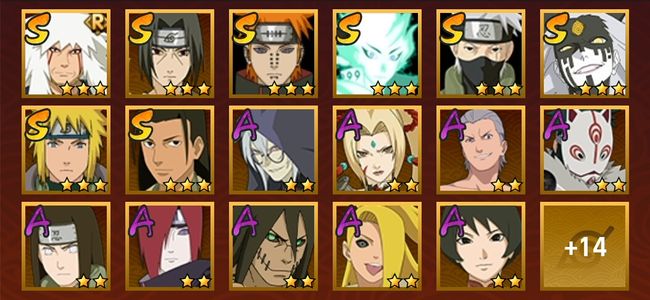 火影忍者V11 9S忍 23A忍 121忍 1370S碎片 14通灵 400W战力 暗部