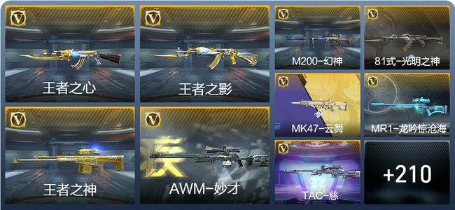 穿越火线：枪战王者V4 14王者武器 219英雄武器 6英雄角色 464万化 大师