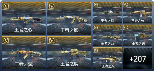 穿越火线：枪战王者V9 30王者武器 238英雄武器 309万化 枪皇S