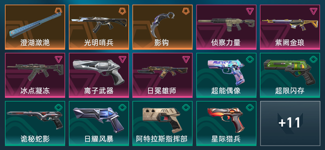 无畏契约3橙皮 5紫皮 25皮肤 13590皮肤总价值 420已用源晶 铂金