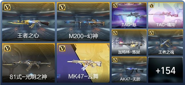 穿越火线：枪战王者V3 5王者武器 163英雄武器 7英雄角色 320万化 枪王SS