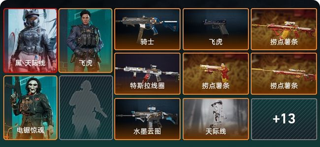 三角洲行动总资产372.3M 3干员外观 21传说枪械 烽火：铂金 战场：列兵