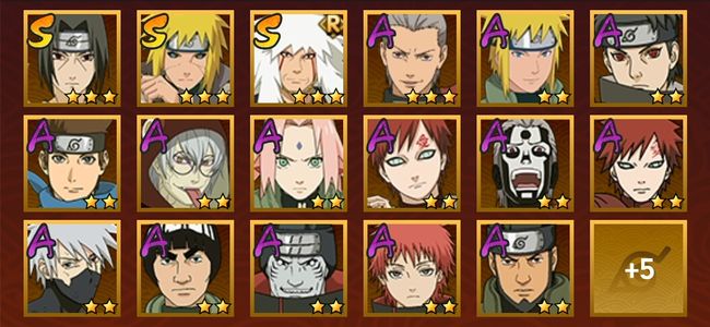 火影忍者V1 4S忍 18A忍 97忍 620S碎片 12通灵 300W战力 暗部