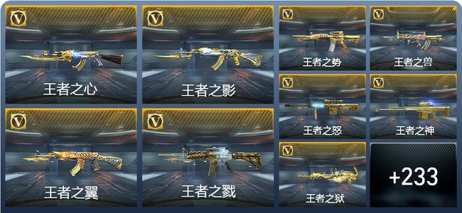 穿越火线：枪战王者V8 25王者武器 242英雄武器 9英雄角色 546万化 专家S