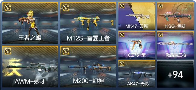 穿越火线：枪战王者V2 2王者武器 110英雄武器 6英雄角色 178万化 专家S