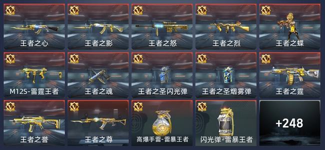 穿越火线：枪战王者15王者 256英雄武器 6英雄角色 381万化 专家S