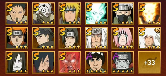 火影忍者V8 18S忍 32A忍 173忍 2070S碎片 17通灵 800W战力 前1000名 上忍