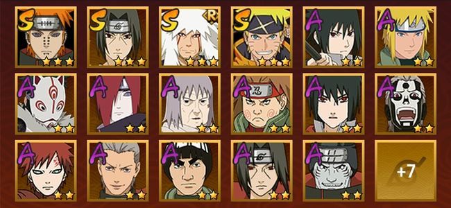 火影忍者V1 4S忍 20A忍 83忍 647S碎片 12通灵 300W战力 上忍