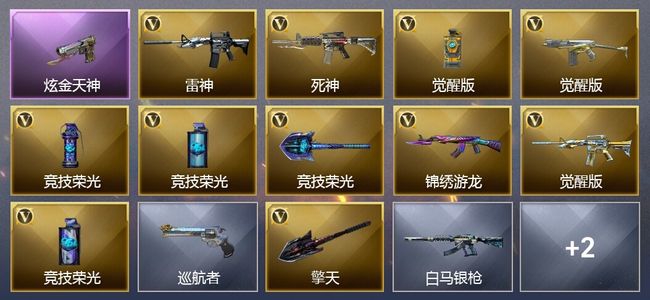 穿越火线（CF）1炫金武器 11V武器 1皮肤 可排位 专家