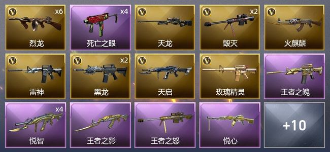 穿越火线（CF）5王者武器 25V武器 7皮肤 可排位 专家