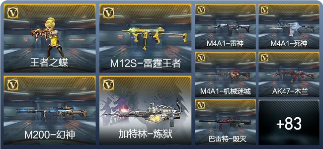 穿越火线：枪战王者4王者武器 92英雄武器 2英雄角色 111万化 大师S