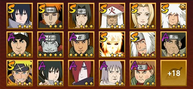 火影忍者V6 9S忍 26A忍 110忍 1212S碎片 18通灵 800W战力 前50名 暗部