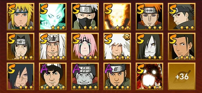 火影忍者V9 17S忍 36A忍 169忍 2045S碎片 19通灵 1000W战力 前500名 中忍