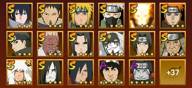 火影忍者V11 18S忍 36A忍 180忍 2287S碎片 18通灵 800W战力 前500名 上忍