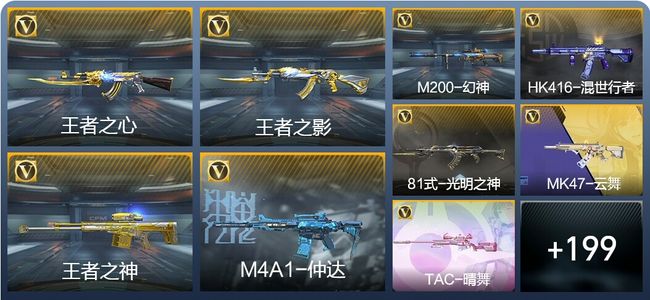 穿越火线：枪战王者V3 8王者武器 208英雄武器 5英雄角色 324万化 枪皇SS