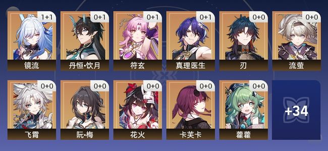 崩坏：星穹铁道49黄 31角色黄 18光锥黄 23五星角色 9五星光锥 70级 女主