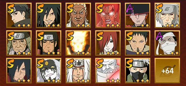 火影忍者V12 31S忍 50A忍 258忍 3948S碎片 20通灵 1000W战力 前500名 中忍