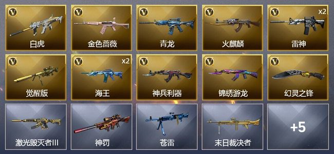 穿越火线（CF）12V武器 5皮肤 可排位