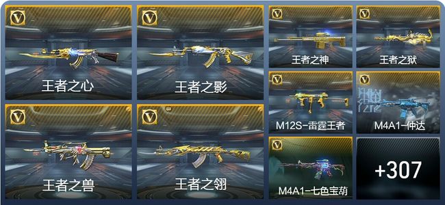 穿越火线：枪战王者V7 23王者武器 316英雄武器 10英雄角色 483万化 枪圣SSS