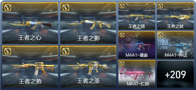 穿越火线：枪战王者V8 27王者武器 218英雄武器 6英雄角色 311万化 枪王SSS