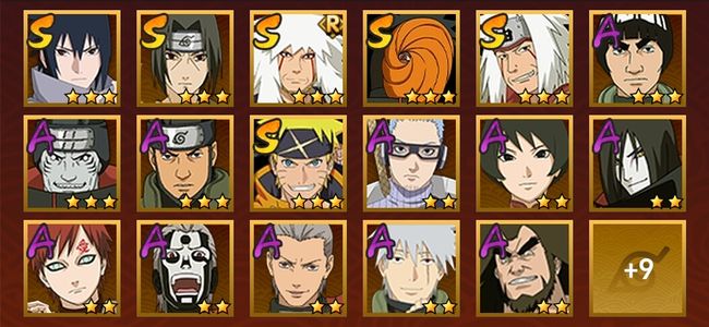 火影忍者V8 6S忍 20A忍 96忍 734S碎片 14通灵 500W战力 前500名 暗部