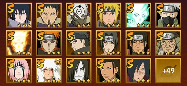 火影忍者V10 24S忍 42A忍 188忍 2839S碎片 18通灵 900W战力 前1000名 中忍