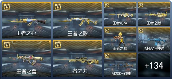 穿越火线：枪战王者V6 17王者武器 157英雄武器 5英雄角色 292万化 传奇