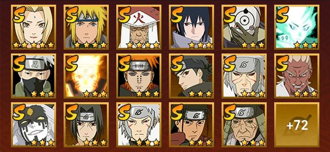 火影忍者V14 30S忍 59A忍 254忍 4571S碎片 29通灵 1000W战力 前50名 中忍