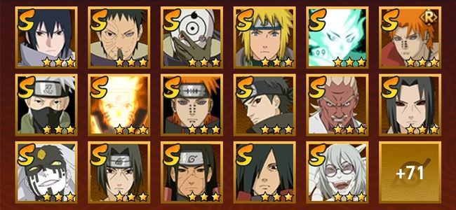 火影忍者V13 30S忍 58A忍 249忍 3620S碎片 21通灵 1000W战力 前500名 暗部