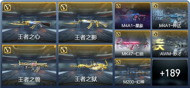 穿越火线：枪战王者V7 6王者武器 215英雄武器 3英雄角色 477万化 大师