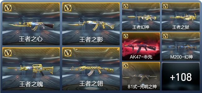 穿越火线：枪战王者12王者武器 117英雄武器 3英雄角色 248万化 专家S