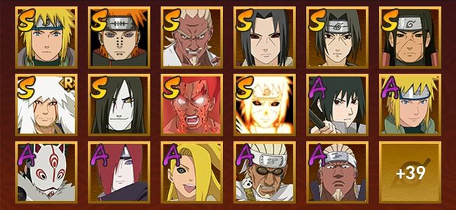 火影忍者V9 11S忍 45A忍 186忍 1591S碎片 18通灵 700W战力 前1000名 下忍