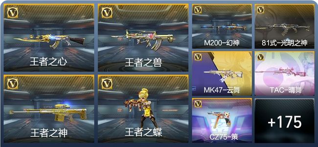 穿越火线：枪战王者V5 5王者武器 188英雄武器 8英雄角色 331万化 枪圣SS