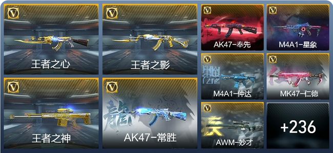 穿越火线：枪战王者V7 18王者武器 299英雄武器 5英雄角色 603万化 枪王SSS