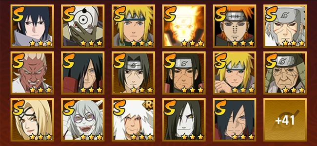 火影忍者V7 20S忍 38A忍 194忍 2508S碎片 15通灵 800W战力 前1000名 中忍