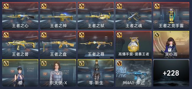 穿越火线：枪战王者9王者 238英雄武器 4英雄角色 321万化 枪王