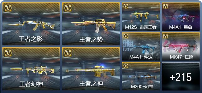 穿越火线：枪战王者V7 13王者武器 248英雄武器 47英雄角色 273万化 枪圣SSS