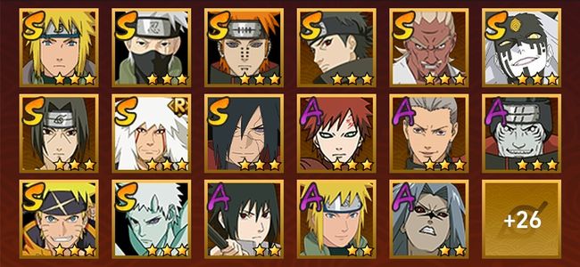 火影忍者V9 11S忍 32A忍 139忍 1531S碎片 17通灵 500W战力 中忍