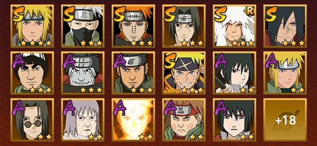 火影忍者V6 7S忍 28A忍 113忍 1011S碎片 15通灵 500W战力 上忍