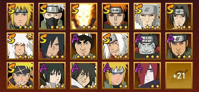 火影忍者V6 10S忍 28A忍 130忍 1143S碎片 14通灵 400W战力 影级