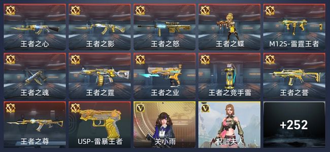 穿越火线：枪战王者12王者 259英雄武器 7英雄角色 421万化 新锐