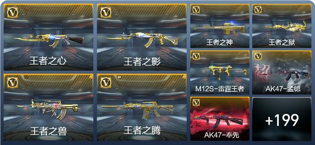 穿越火线：枪战王者V8 21王者武器 208英雄武器 9英雄角色 424万化 大师SS