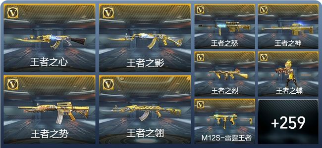 穿越火线：枪战王者V8 36王者武器 293英雄武器 11英雄角色 652万化 枪圣SS