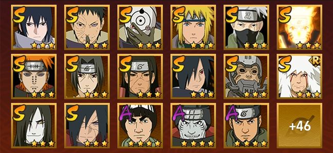 火影忍者V12 16S忍 48A忍 197忍 2154S碎片 18通灵 800W战力 前500名 上忍