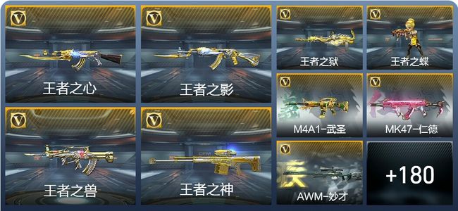 穿越火线：枪战王者19王者武器 189英雄武器 6英雄角色 393万化 专家S