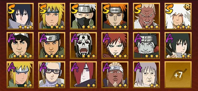 火影忍者V2 6S忍 18A忍 106忍 817S碎片 14通灵 500W战力 见习